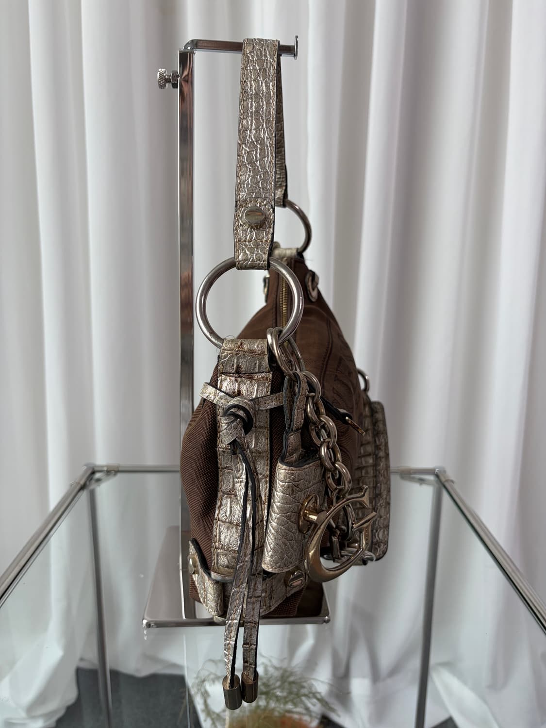 게스 Y2K 체인 숄더백 상품이미지7