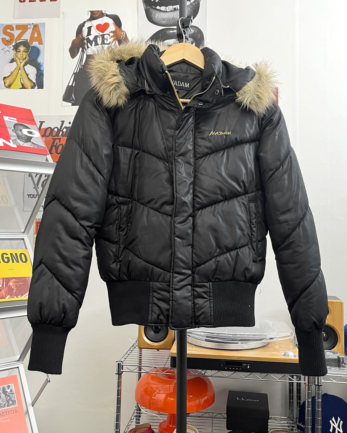 올드 빈티지 퍼 크롭 패딩 점퍼 상품이미지5