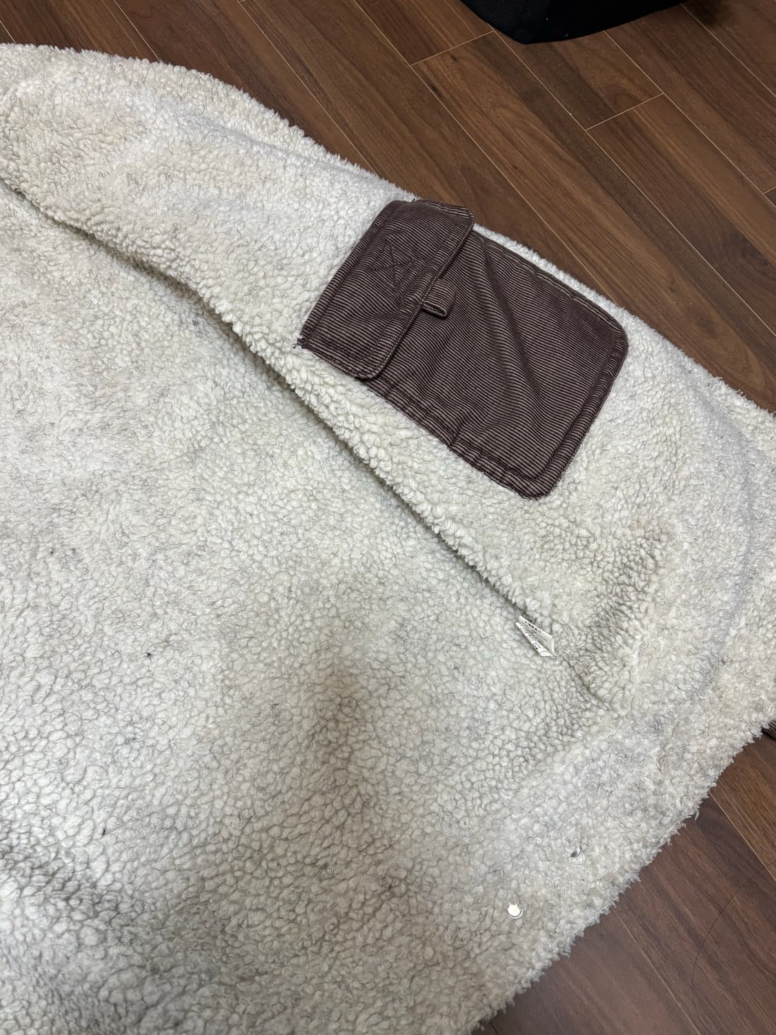 빈티지 브라운 골덴 털 자켓 상품이미지4