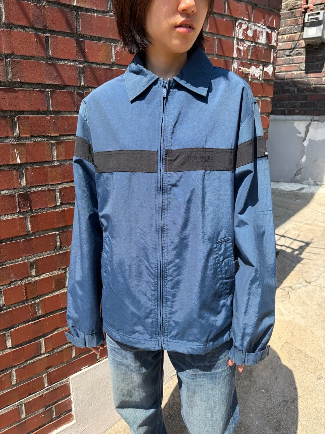 Armani Exchange 배색 나일론 윈드브레이커 S 상품이미지2