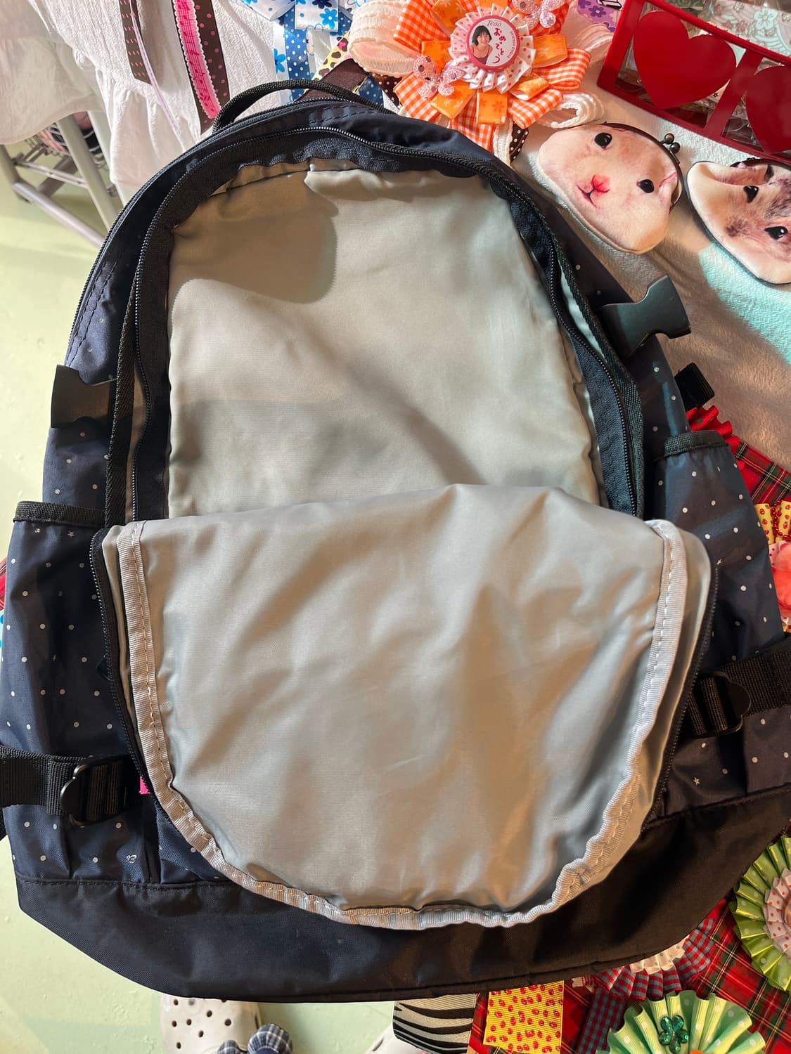 이스트보이 네이비 도트 백팩 🪽 상품이미지6