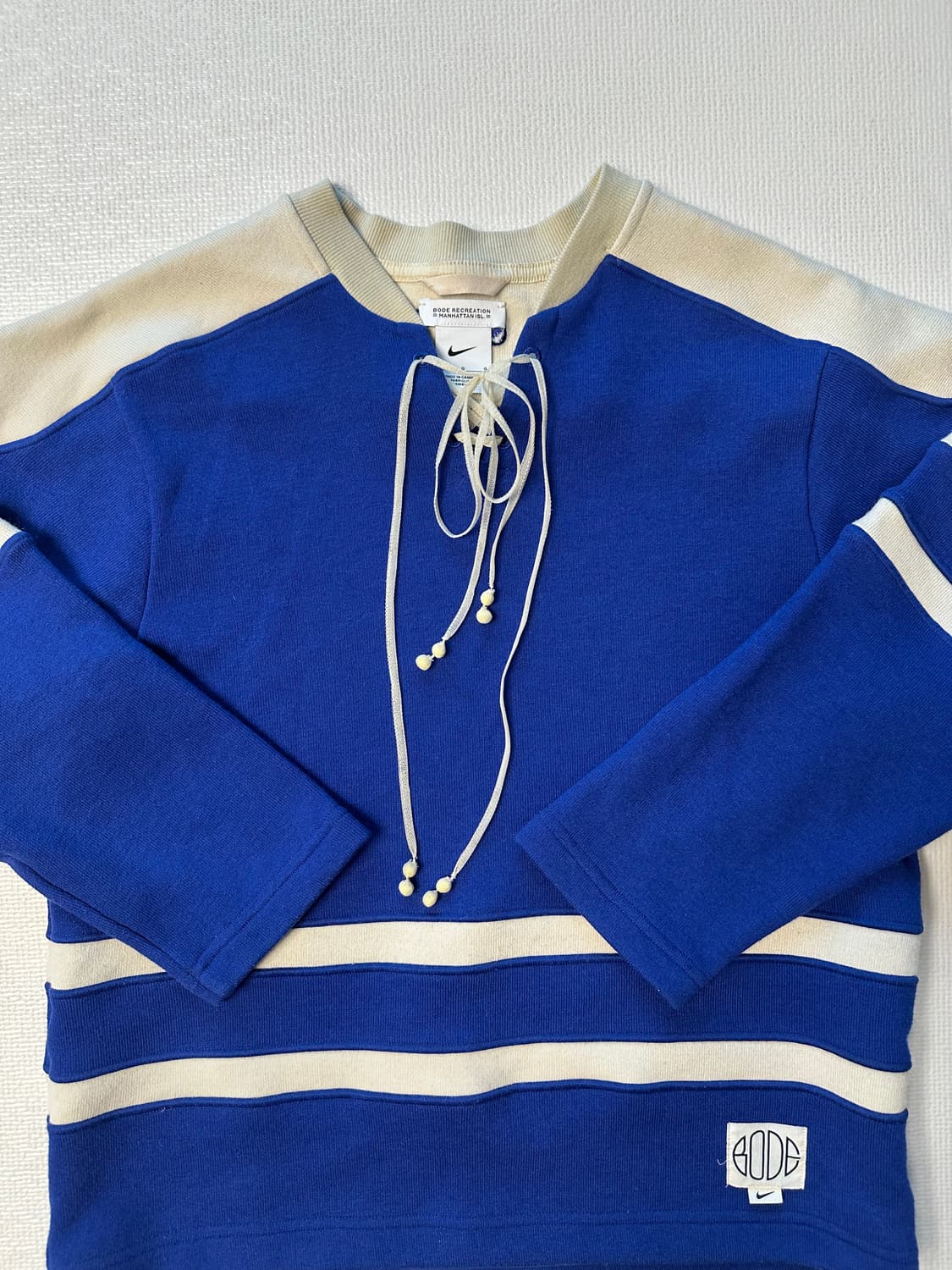 보디X나이키 레이싱 니트 딥 로얄 블루 L 상품이미지2