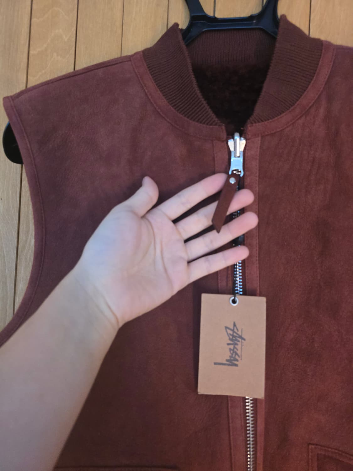 스투시 양면 리얼 레더 베스트  상품이미지3