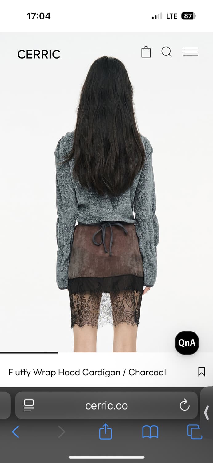 Cerric 세릭 Fluffy Wrap Hood Cardigan 상품이미지7