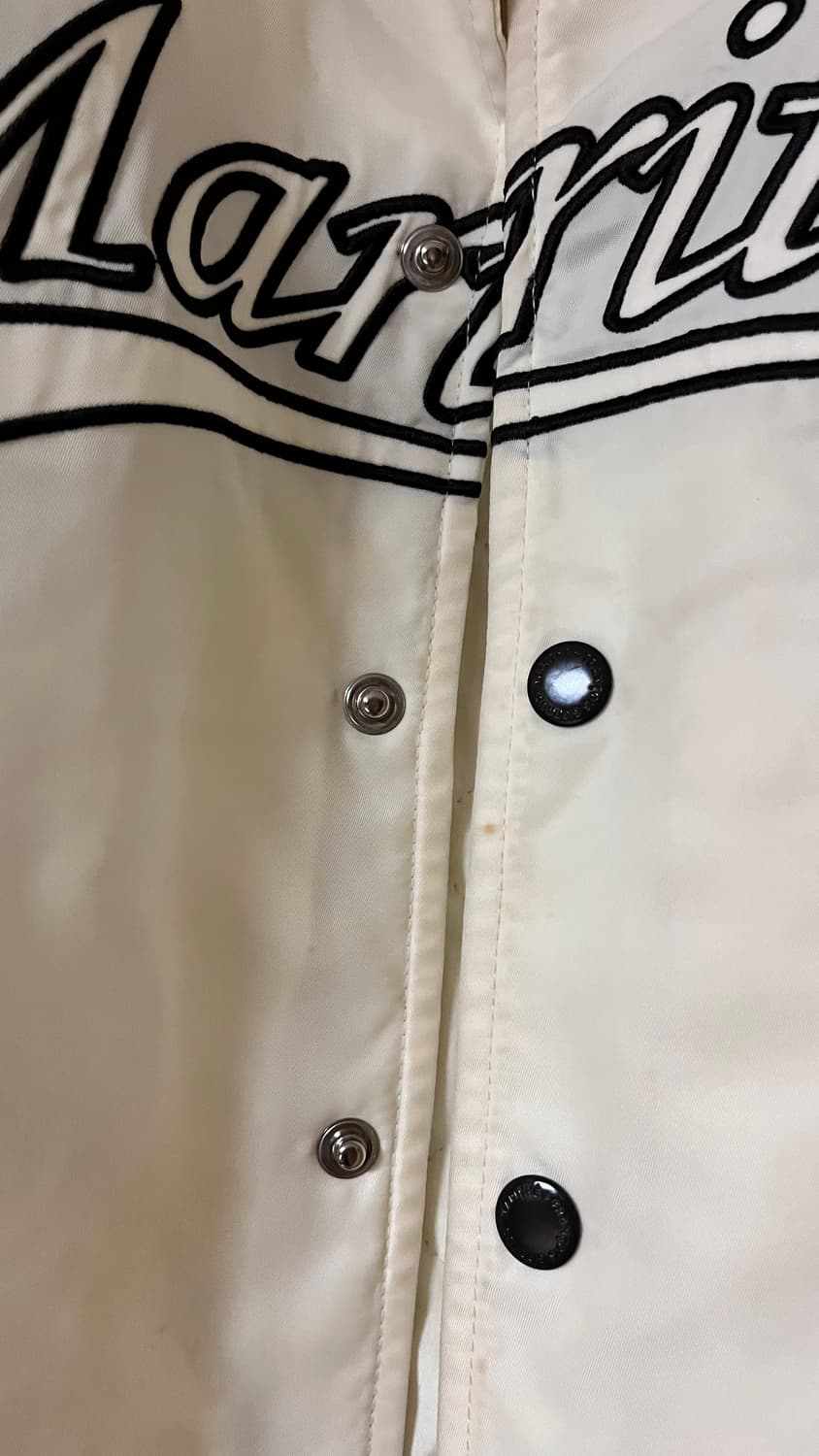 마리떼 GLOSSY BASEBALL JACKET ivory (Msize) 상품이미지5