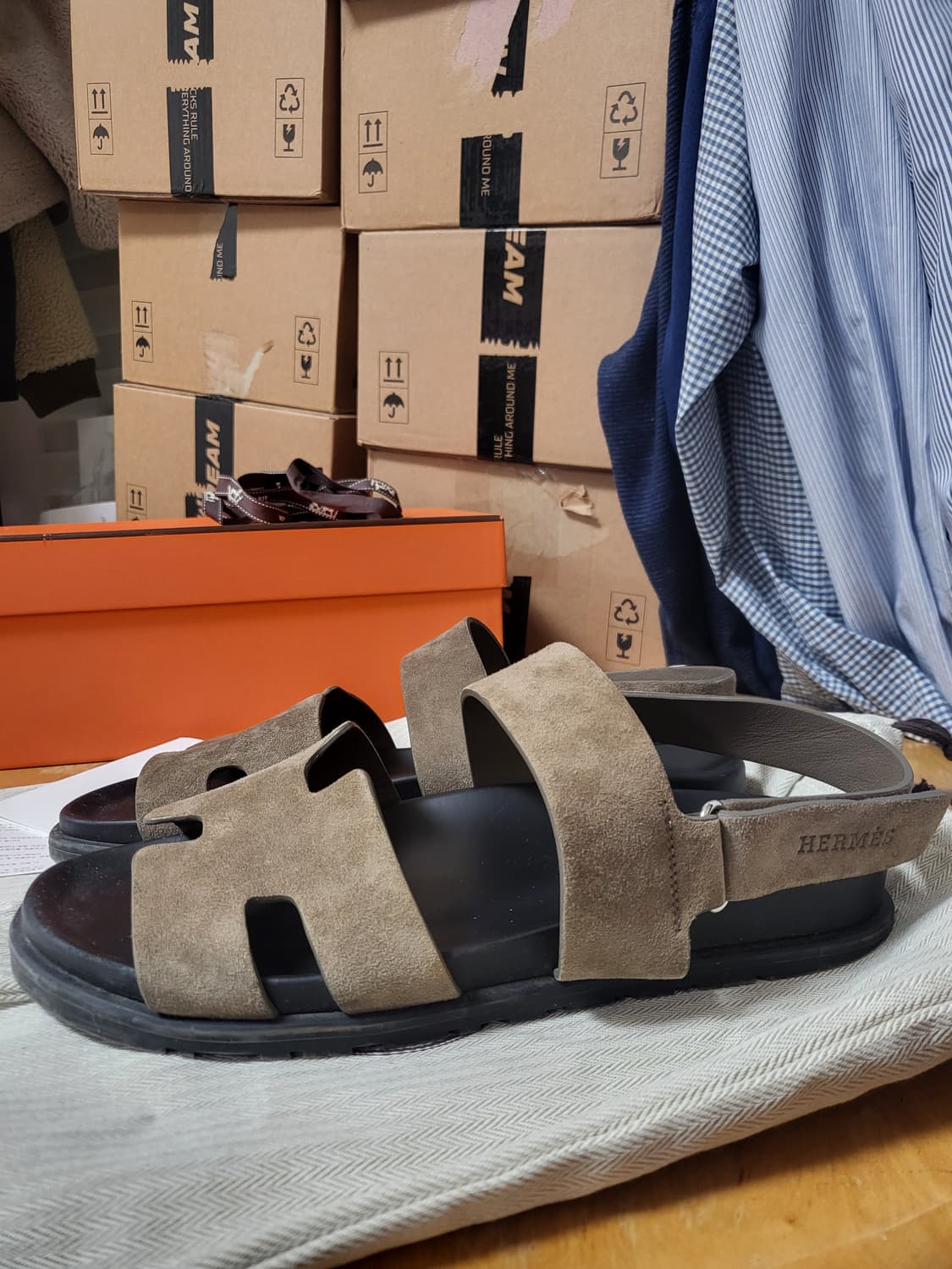 24SS 에르메스 남성 지니어스 샌들 41사이즈 상품이미지1