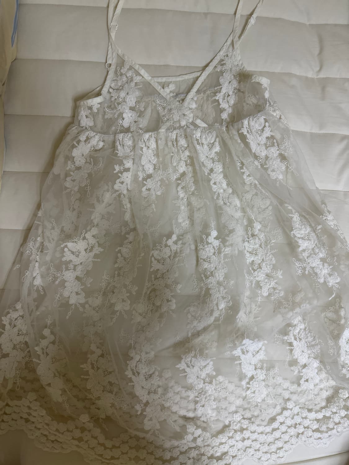 레스트로즈 블라우스 레이스 레이어드 나시 세트 상품이미지3