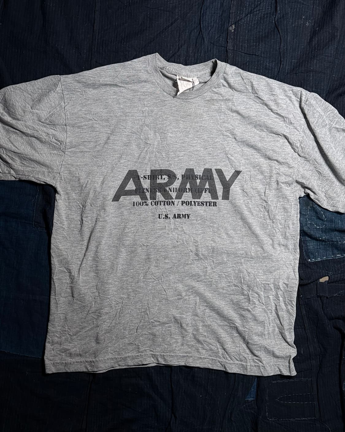 90's U.S Army 'Spec.' 스텐실 IPFU 티셔츠 XL 상품이미지1
