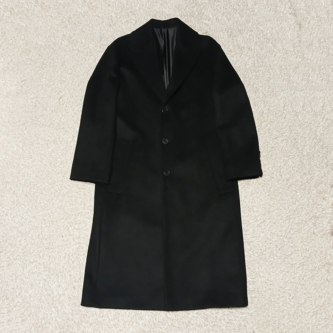 더니트컴퍼니 캐시미어블렌드 싱글 체스터 롱코트 S 상품이미지2