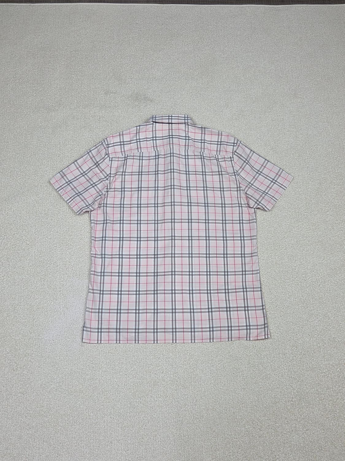 [버버리] 런던 체크 코튼 반팔 셔츠 | S00114 상품이미지7