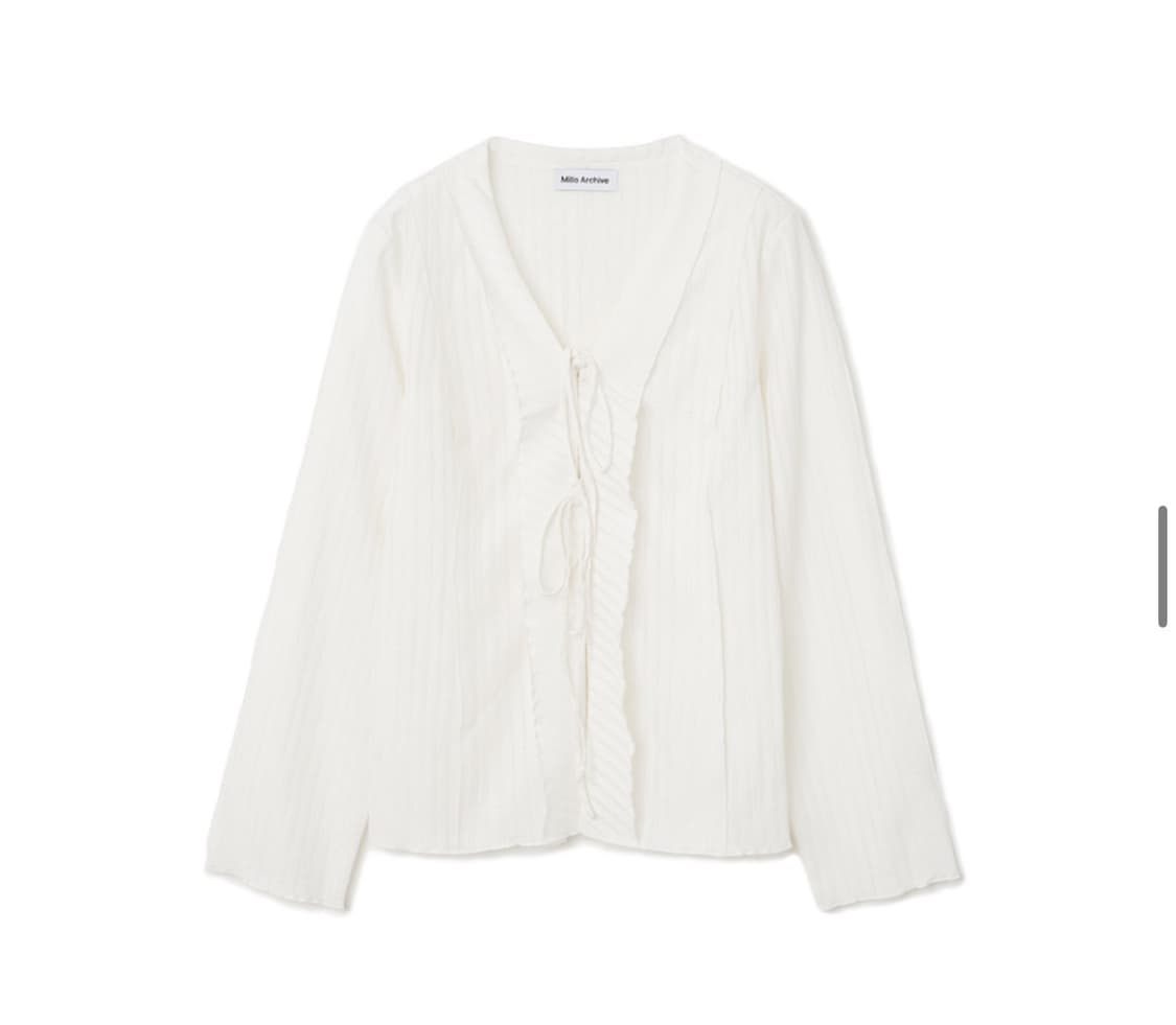 밀로 아카이브 화이트 블라우스  상품이미지1