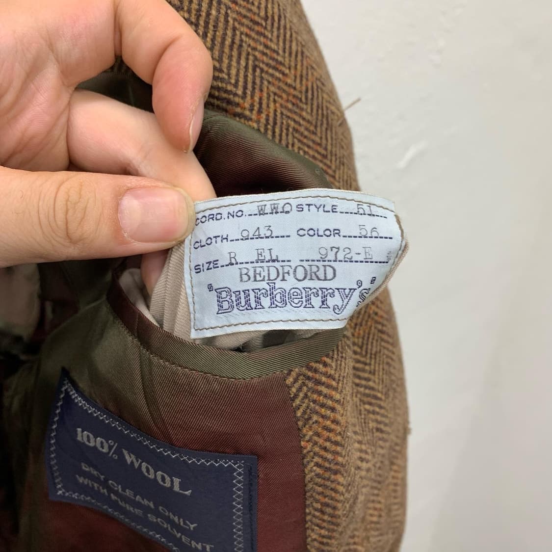 버버리 프로섬 브라운 헤링본체크 울 발마칸 상품이미지9