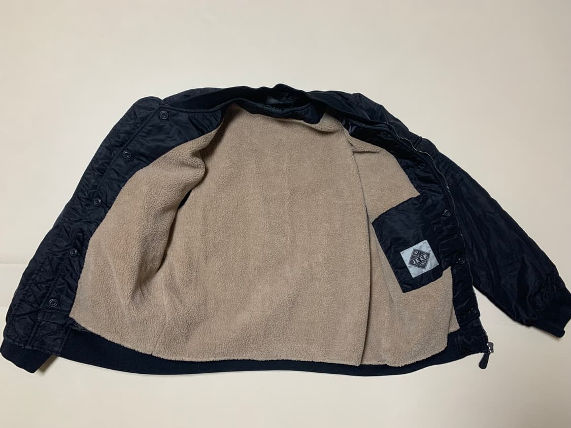 [L] JEEP 지프 정품 빅로고 블랙 봄버 자켓 상품이미지5