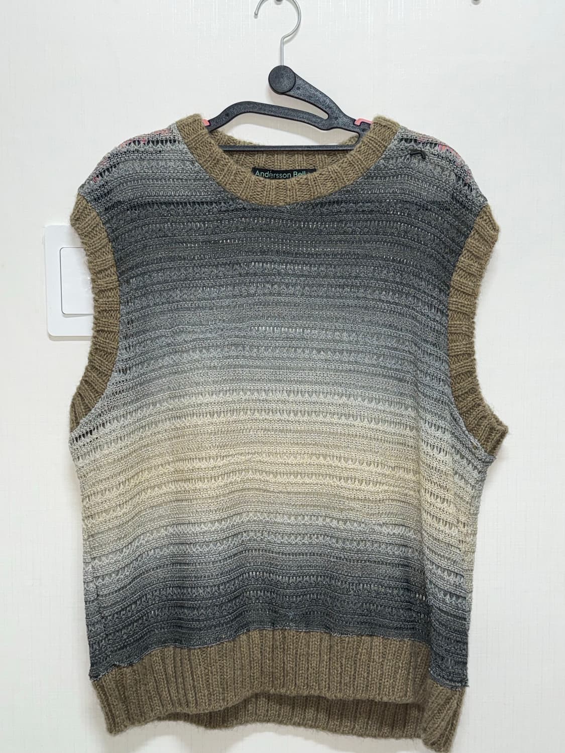 앤더슨벨 남성 컷 앤 소운 니트 베스트 L 상품이미지2