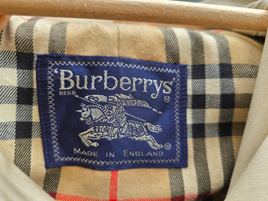 90s 버버리 싱글 코트 (made in england) 상품이미지6