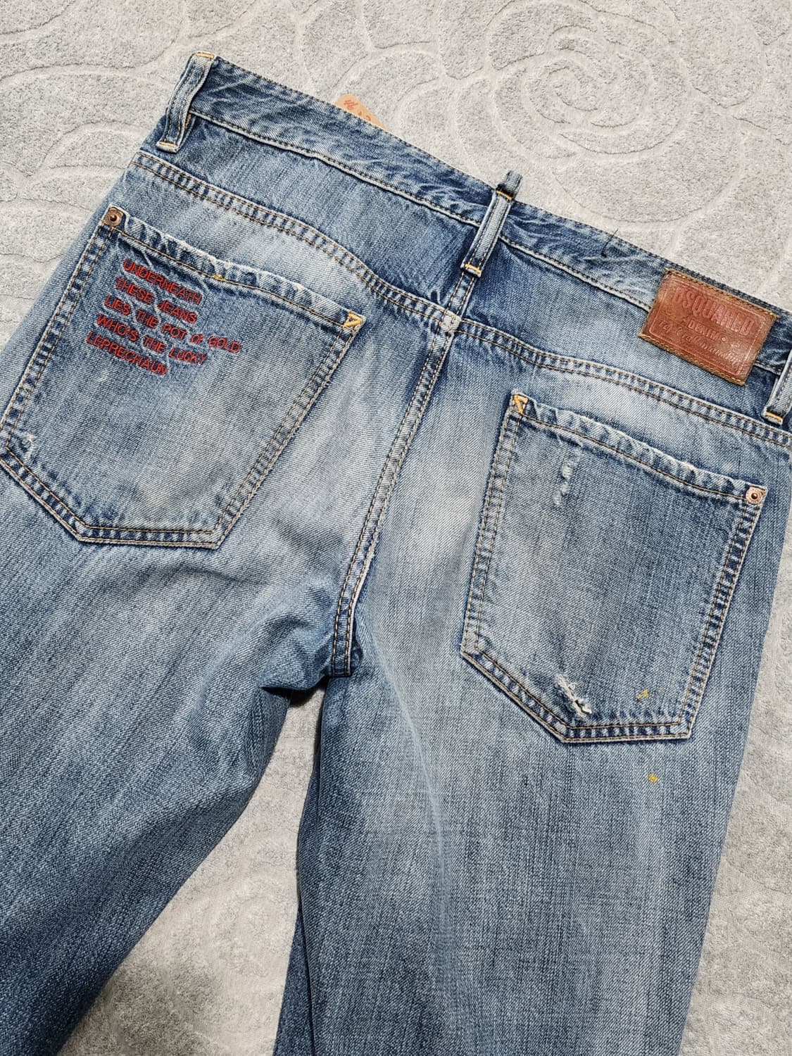 디스퀘어드2 데미지 워싱 슬림핏 청바지  상품이미지5