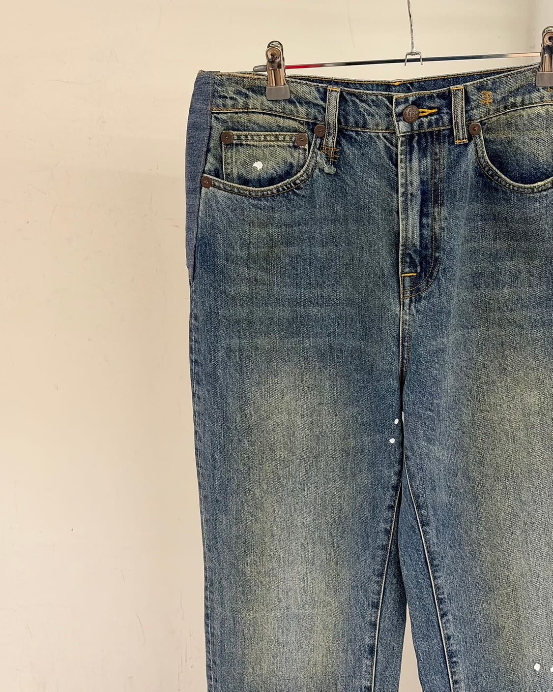r13 워싱 클래식 블루 데님 팬츠  상품이미지2