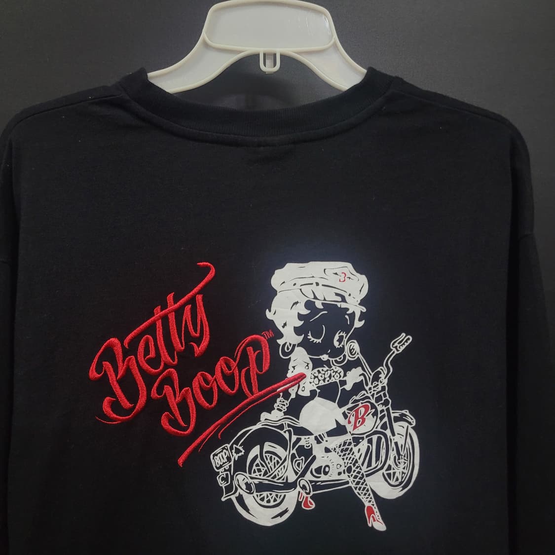 Betty Boop 베티붑 바이크 자수로고 프린팅 셔츠 상품이미지6