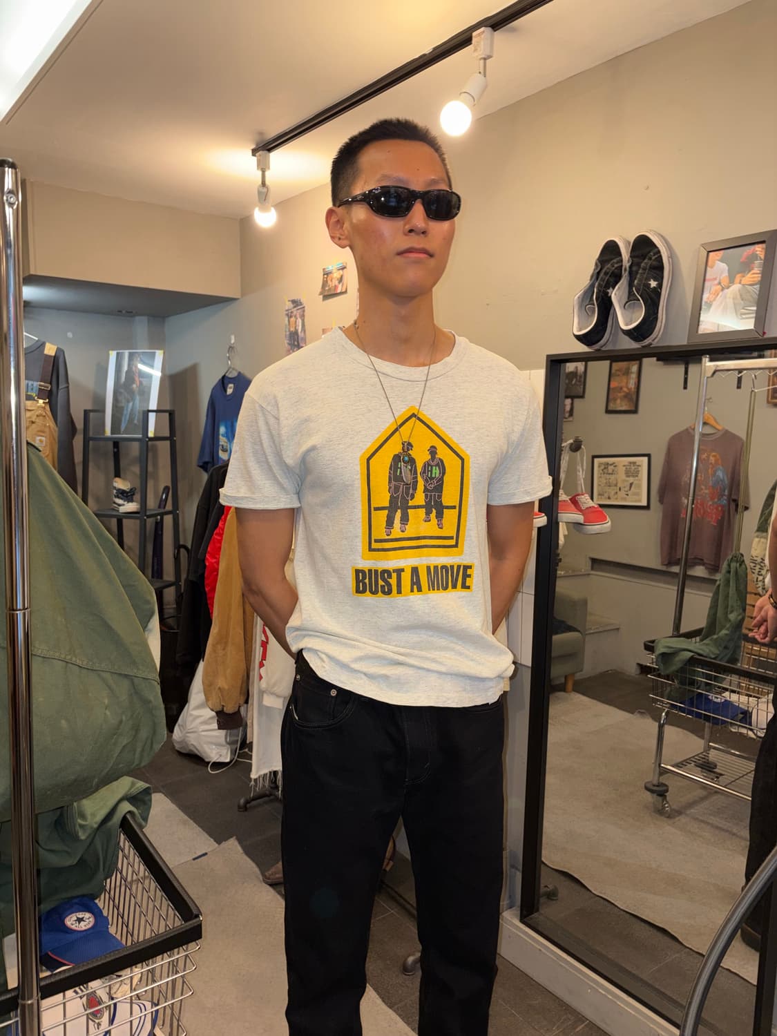 90’s Young MC Bust a Move print single T 상품이미지1