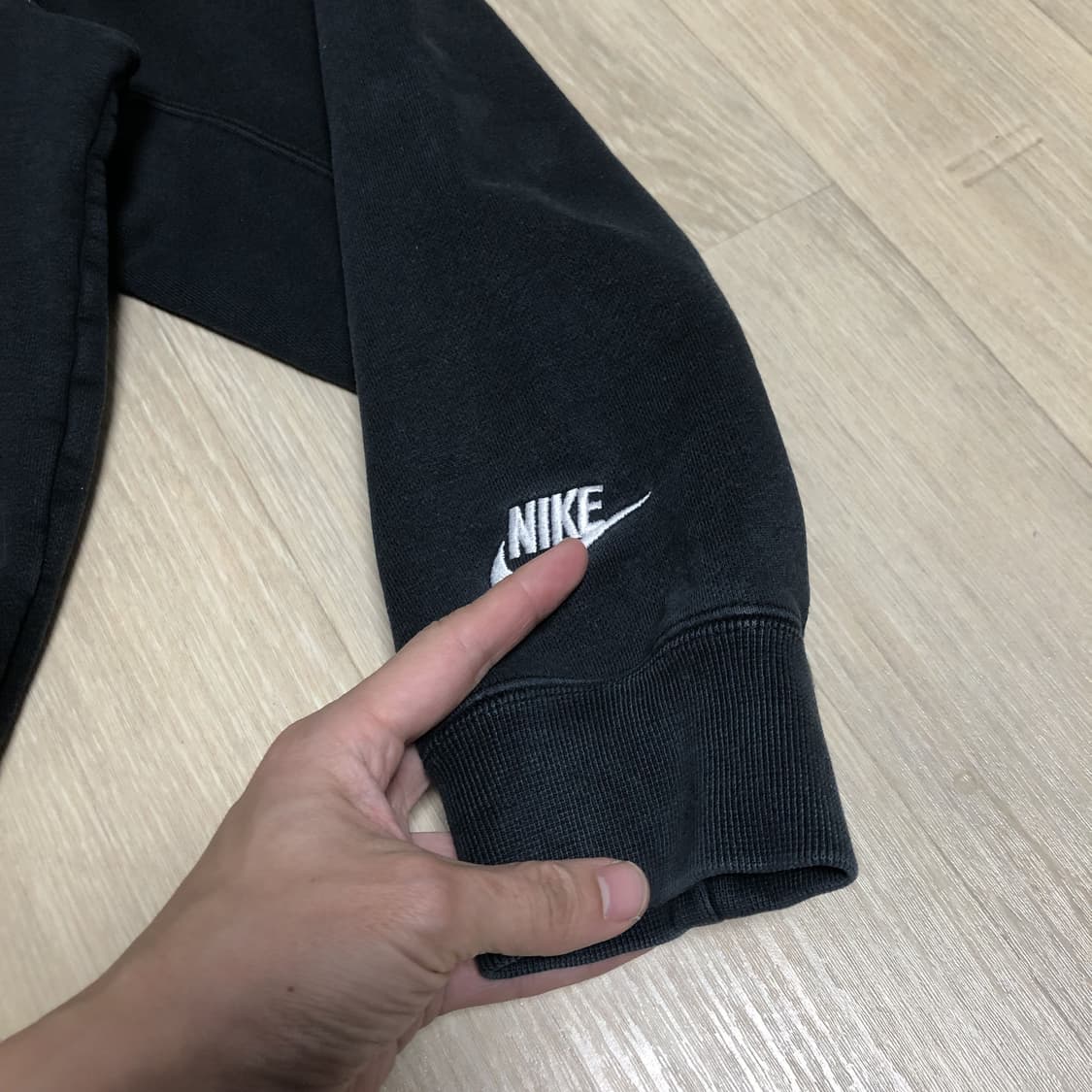 (오버핏 M) 나이키 NIKE JDI 헤비웨이트 오버사이즈 후드티 블랙 상품이미지2