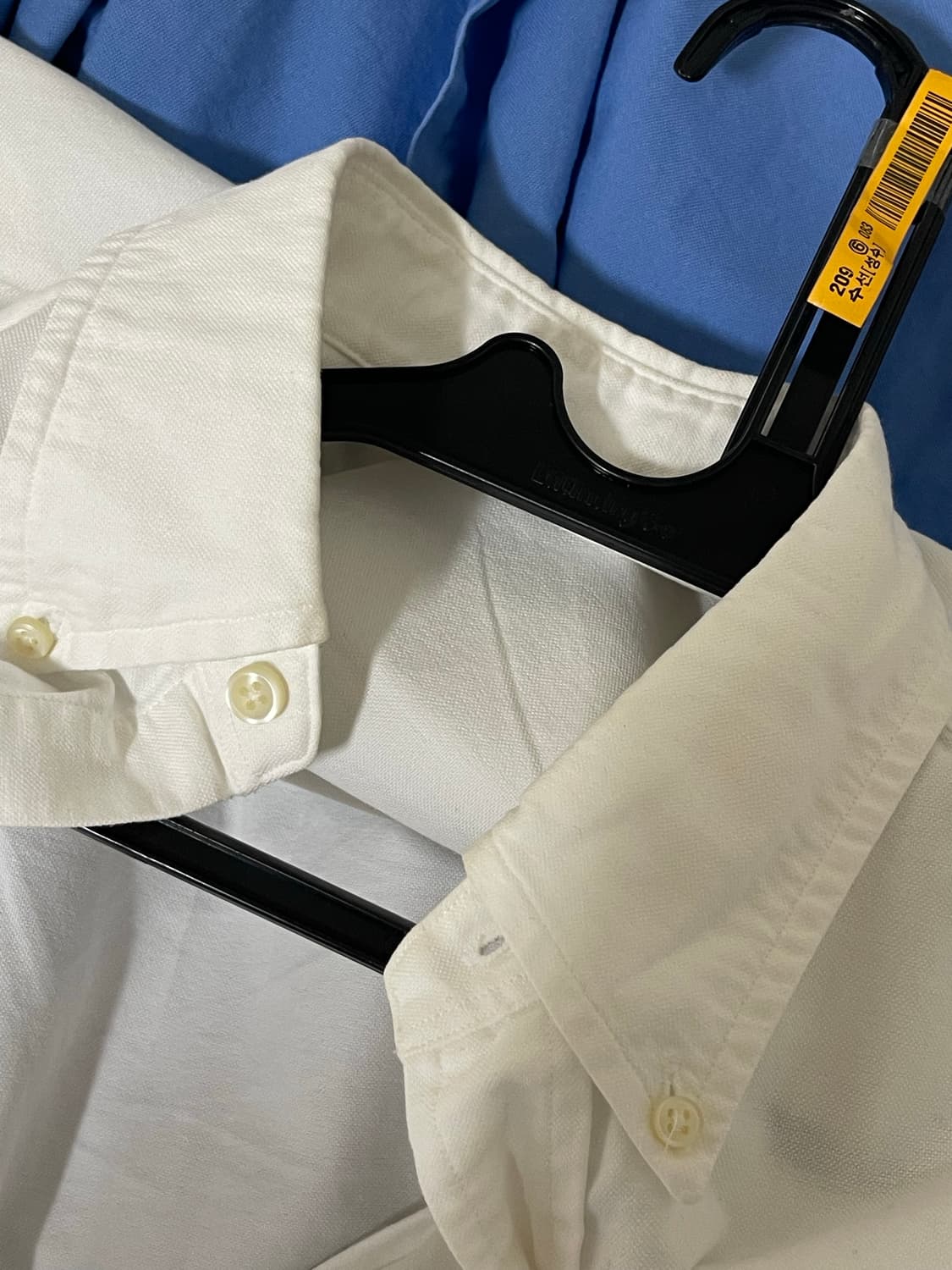 [M] 폴로 셔츠 클래식핏 화이트, 블루 일괄판매 상품이미지3