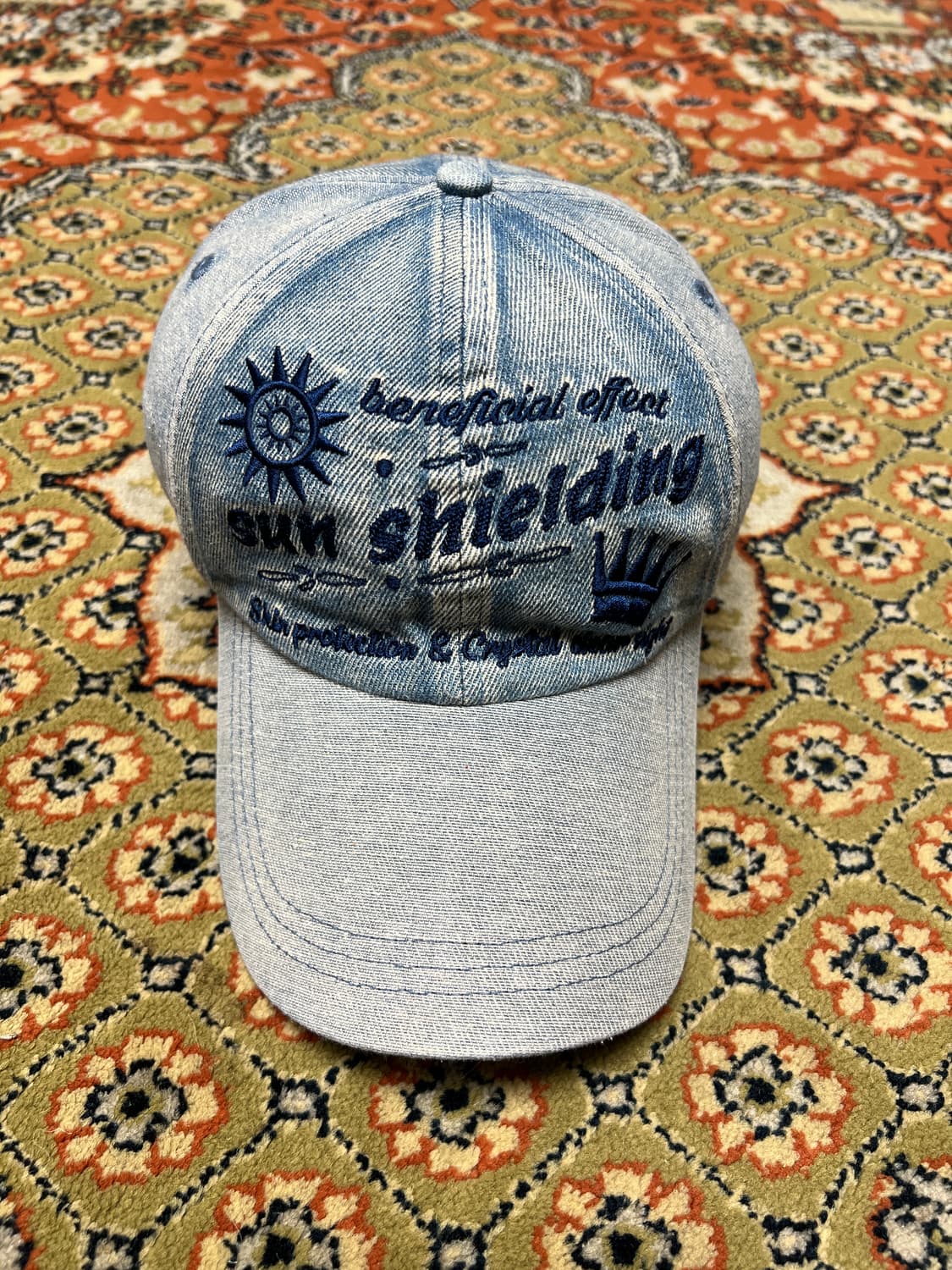 엑스톤즈 데님 볼캡 라이트블루 상품이미지1