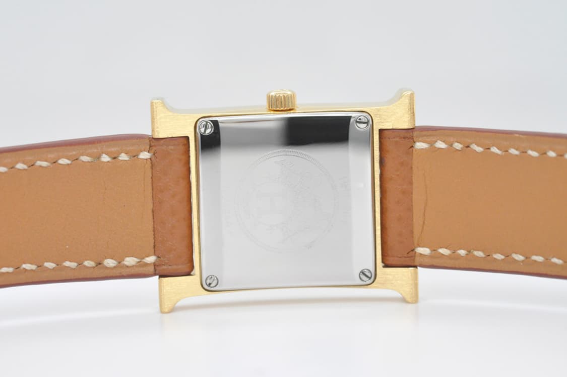 에르메스 H아워 금장 중고명품 손목시계 여성용 PM 사이즈 21mm 상품이미지7