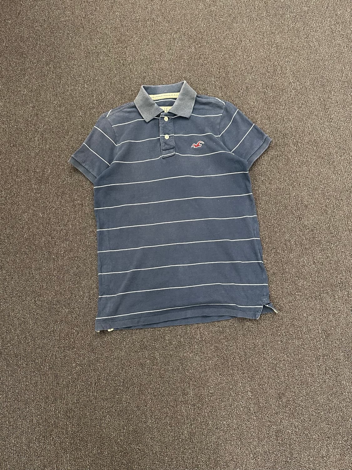 S)홀리스터 빈티지 스트라이프 네이비 카라 반팔 상품이미지1