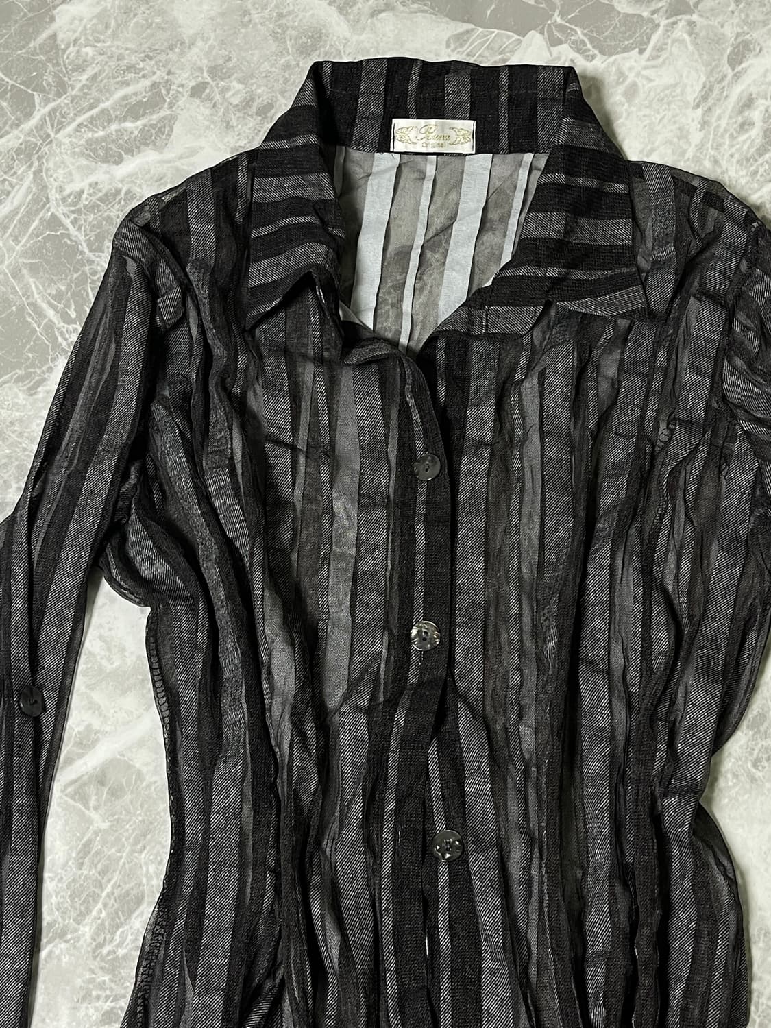 deep brown stripe shirts 상품이미지2