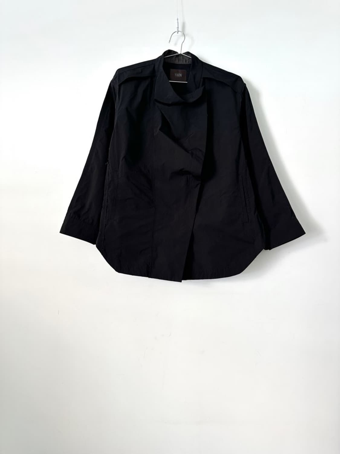 Front drape jacket / black 상품이미지5