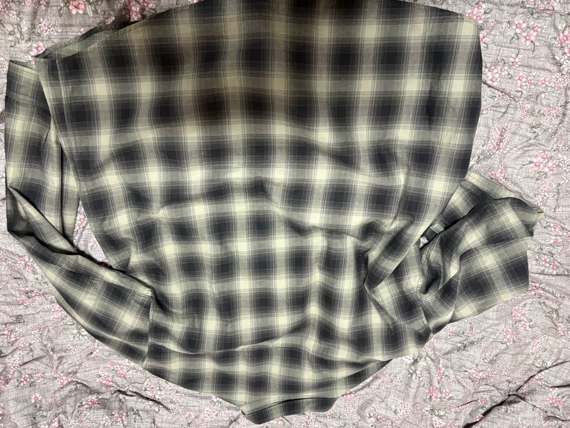 3) 폴리테루 웨스턴 셔츠(차콜 옴브레) 판매해요. 상품이미지2