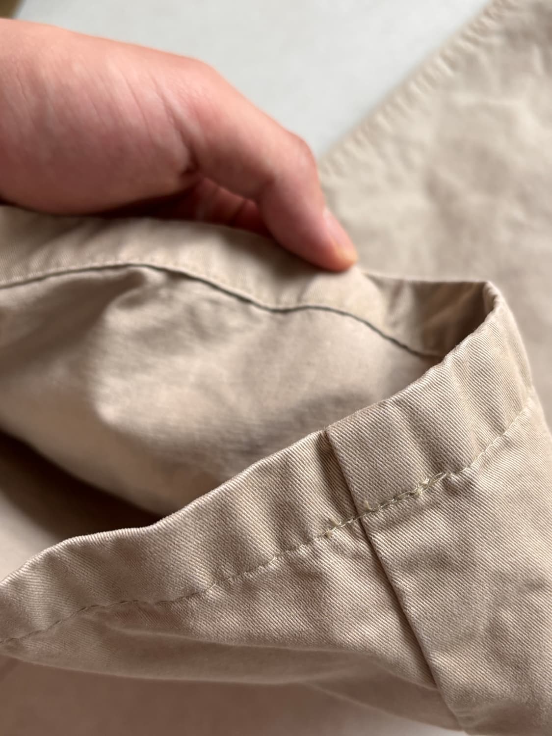 에잇세컨즈 빈티지 무드 베이지 치노 팬츠 / 세미와이드 코튼 상품이미지6