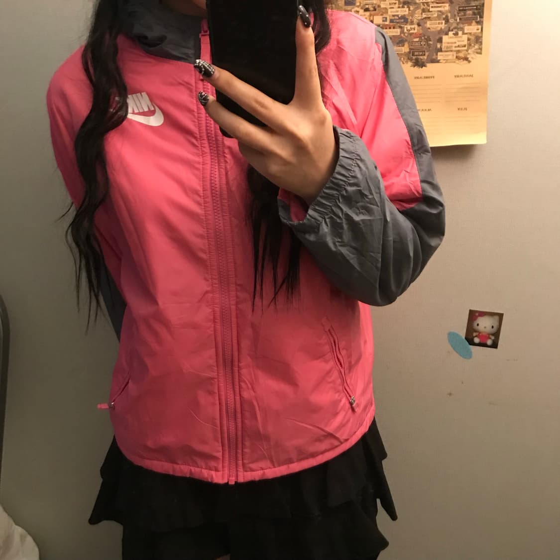 NIKE 나이키 핑크 후리스 바람막이 후드집업 상품이미지1