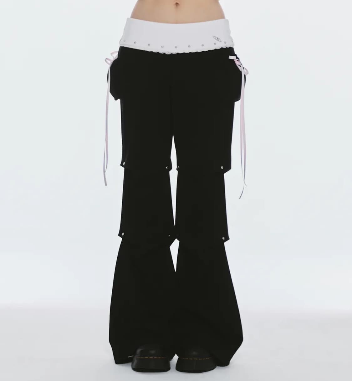 유일매물) 체리퀴리 lettering layered boot cut 상품이미지1