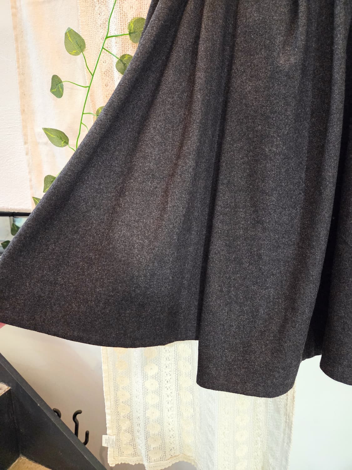 차콜 미디 스커트 상품이미지6