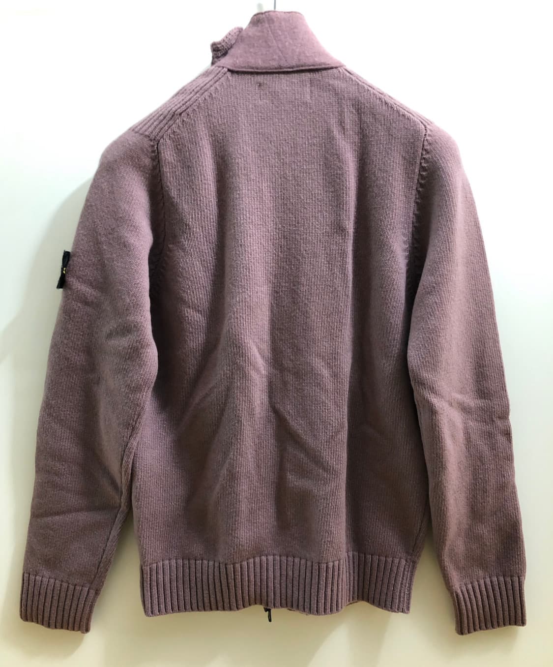 [S] 스톤아일랜드 와펜 집업 니트 가디건 핑크 상품이미지2