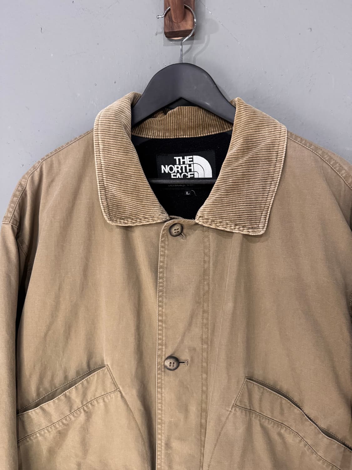 90s 노스페이스 코듀로이 카라 헌팅자켓  상품이미지2