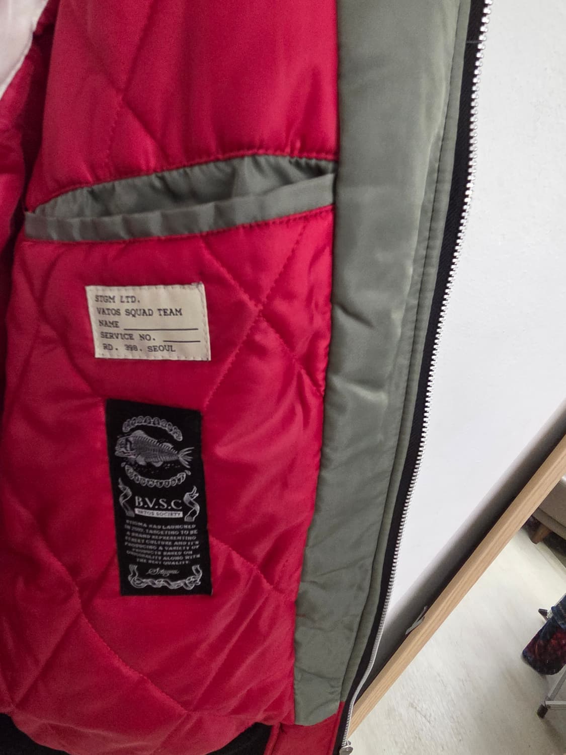 스티그마 바토스 소사이어티 패치 봄버 자켓 라지 상품이미지9