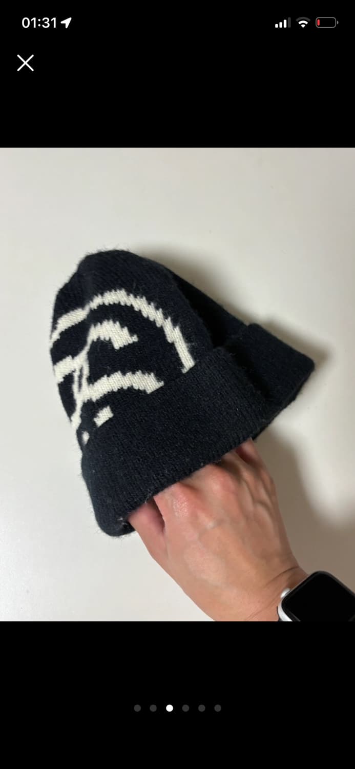 Stussy Big Link Cuff Beanie Black 상품이미지3