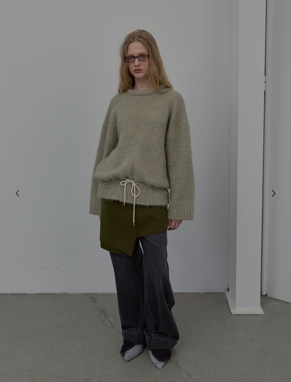 [LCDC] STRING DETAIL KNIT TOP (BEIGE) 상품이미지4