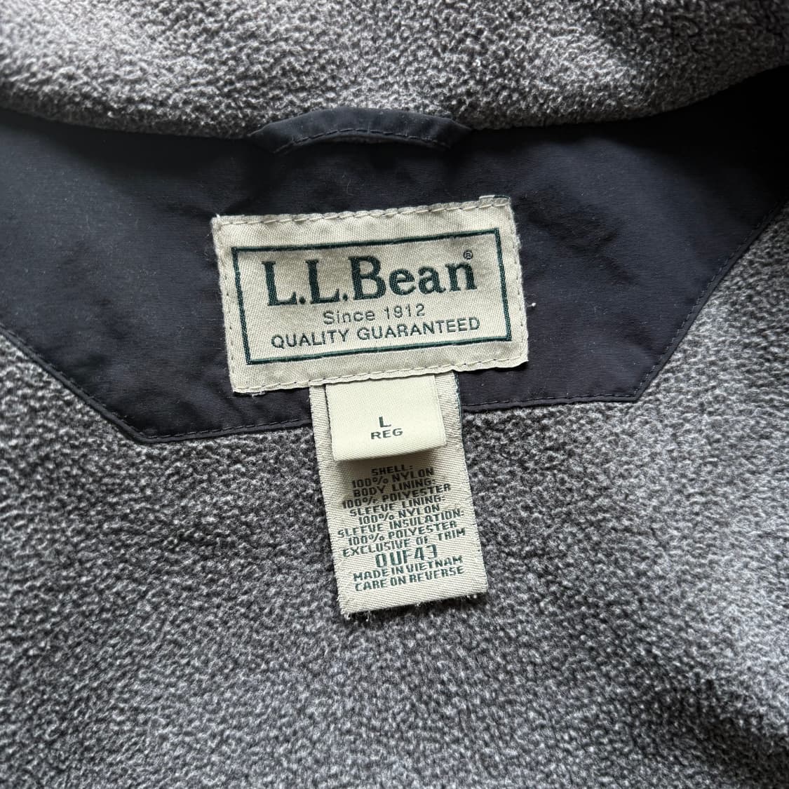 00s LL Bean 웜업 자켓 블랙 상품이미지10