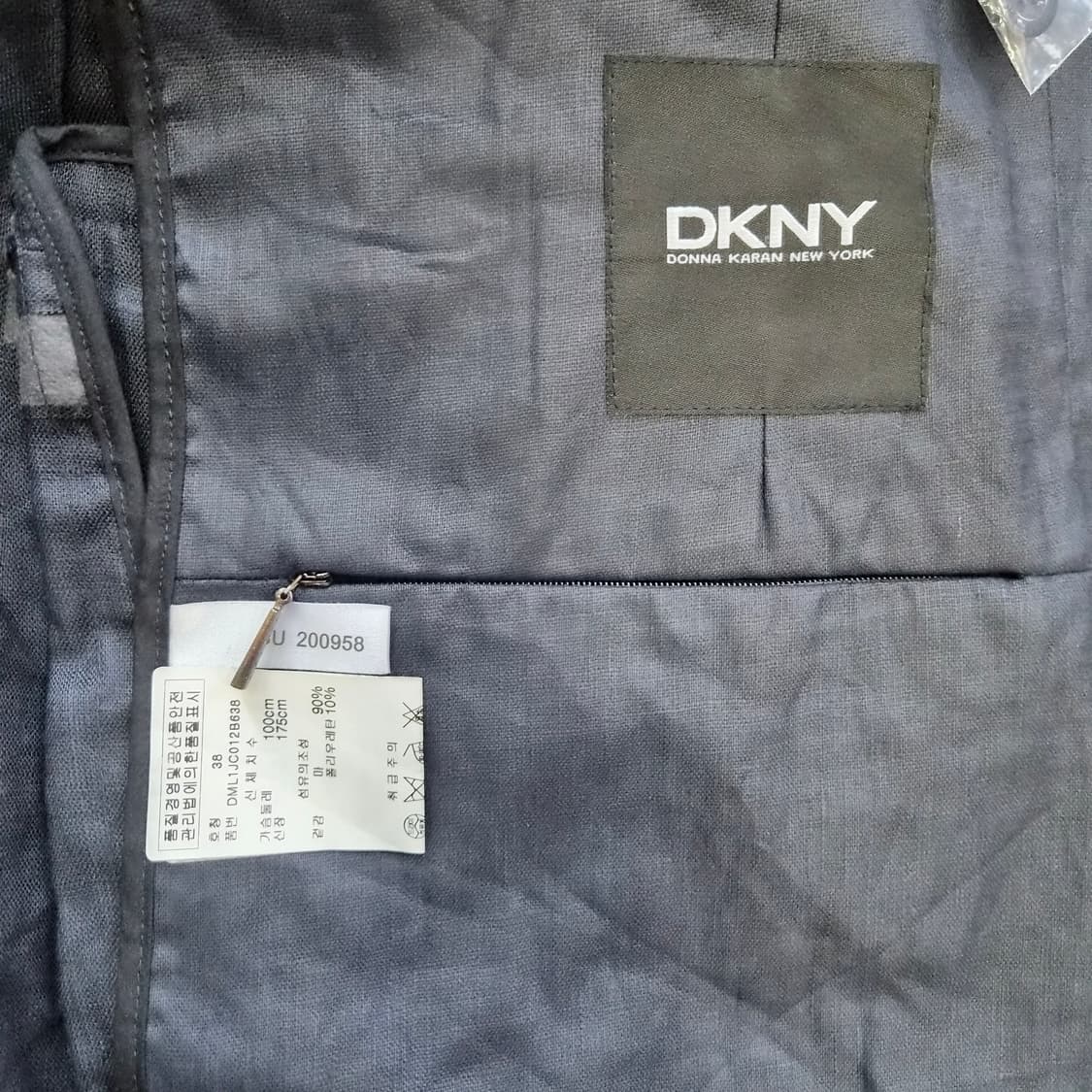 100) 새제품 DKNY 린넨 캐주얼 자켓 마이 상품이미지6