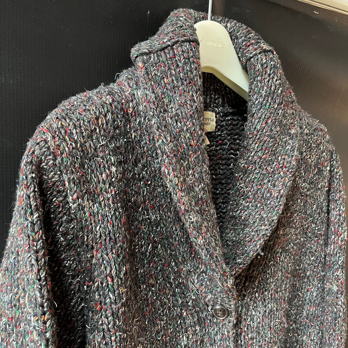 폴로 데님앤서플라이 울 멀베리 실크 숄카라 헤비 가디건 상품이미지3