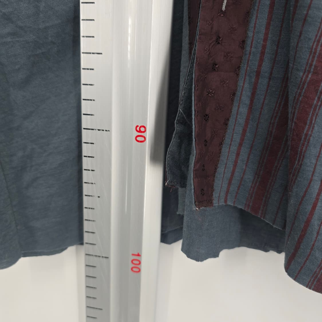 ONE STEP 울 혼방 배색 스트라이프 원피스 빈티지 슬림핏 상품이미지7