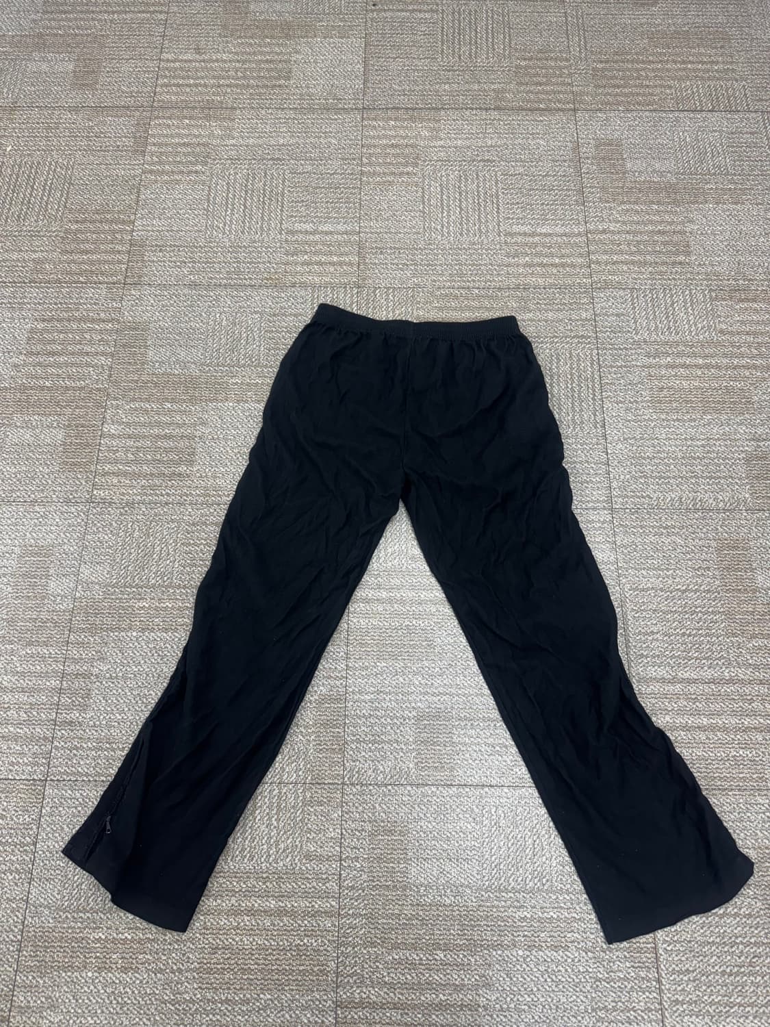 아워레가시 트랙 팬츠 블랙 캔버스 지지 상품이미지7