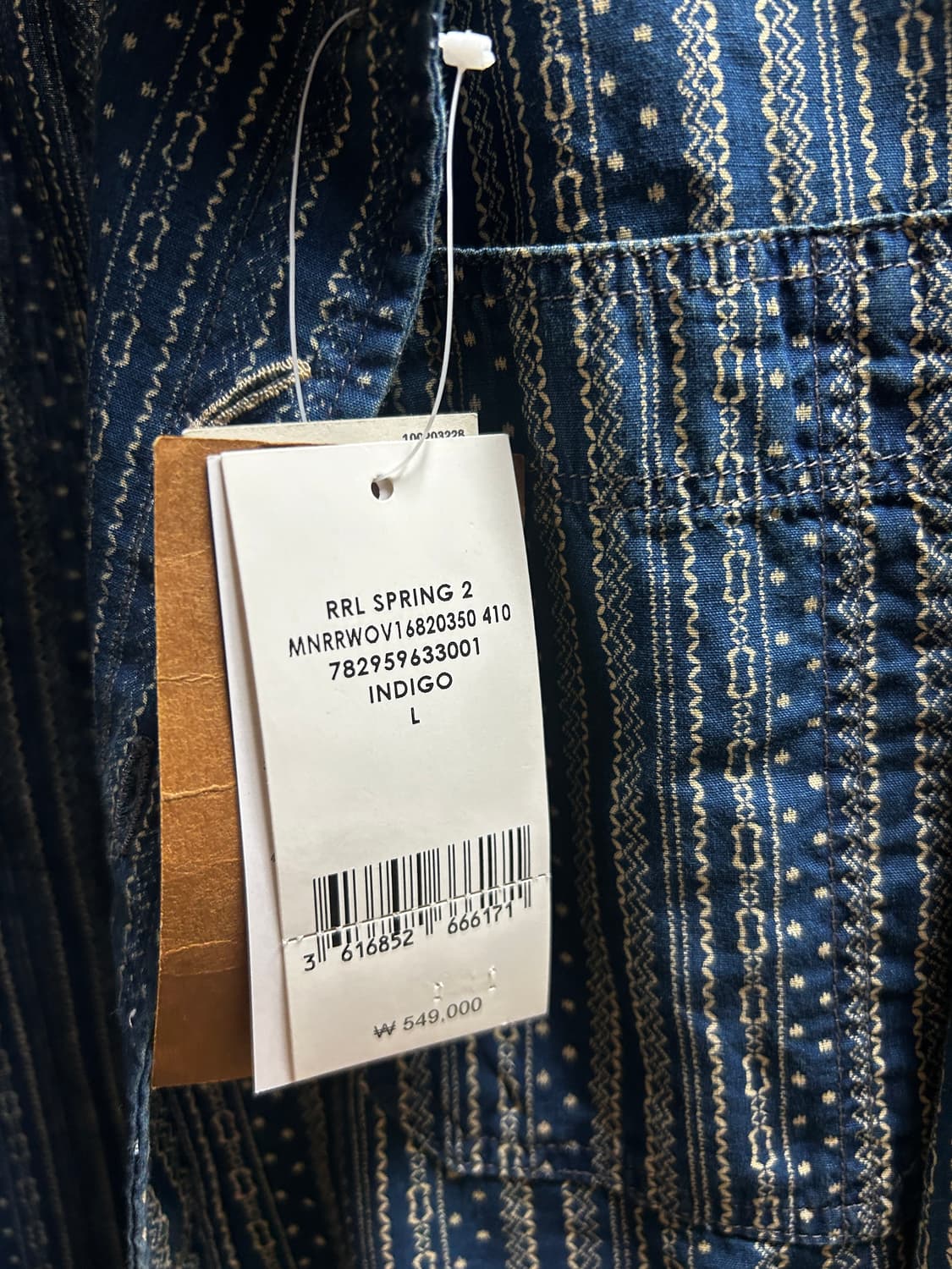 RRL 인디고 워크 셔츠 L 상품이미지3
