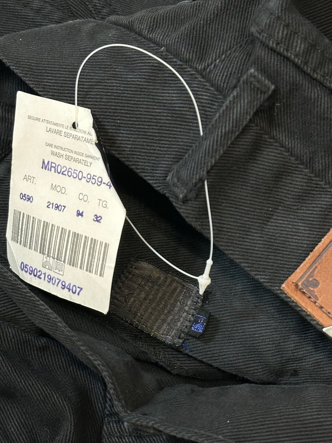 발렌티노 블랙 일자핏 팬츠 32 상품이미지5