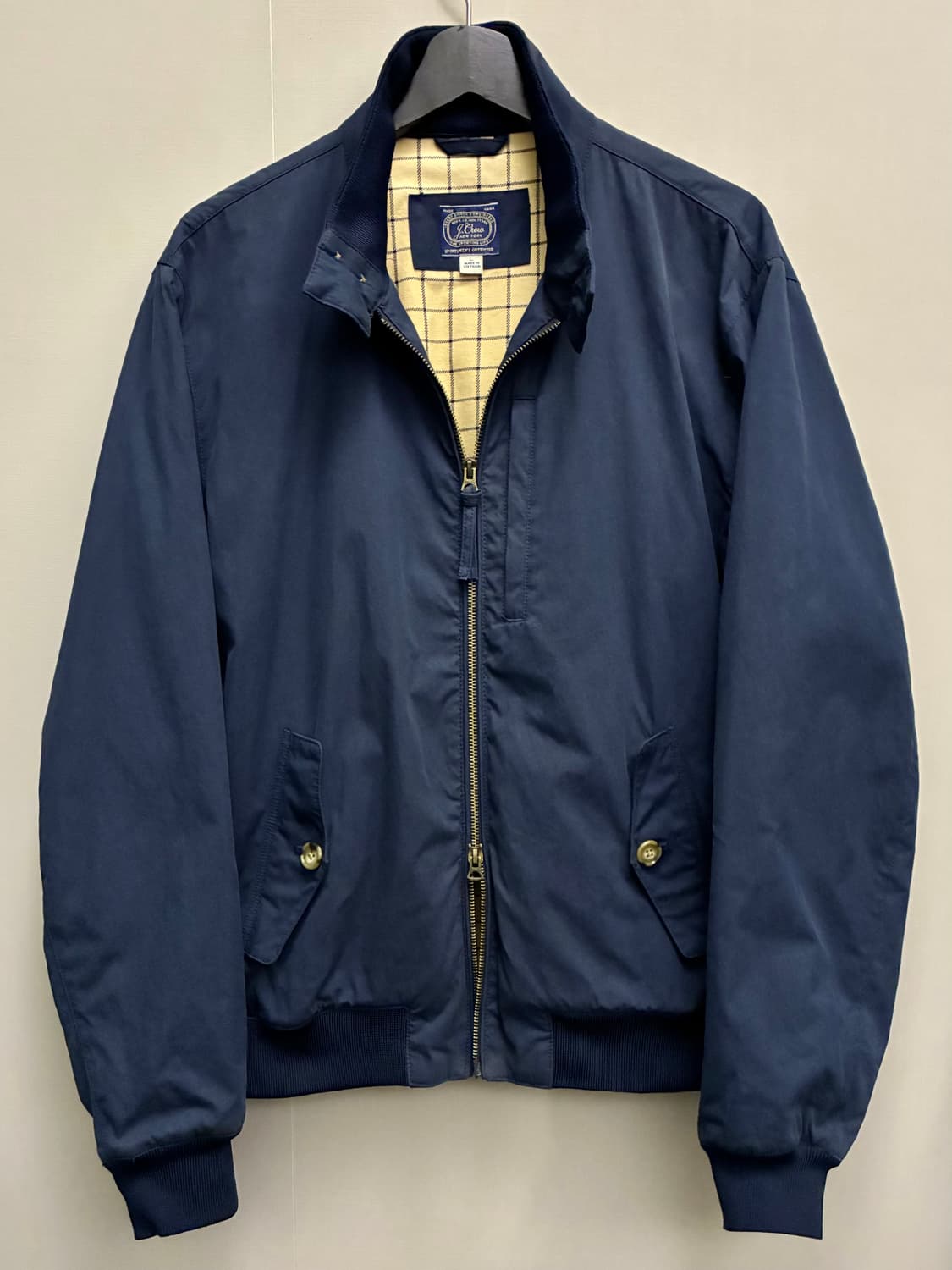 (L/103)J.Crew 제이크루 코튼 나일론 해링턴자켓 바라쿠타 상품이미지1