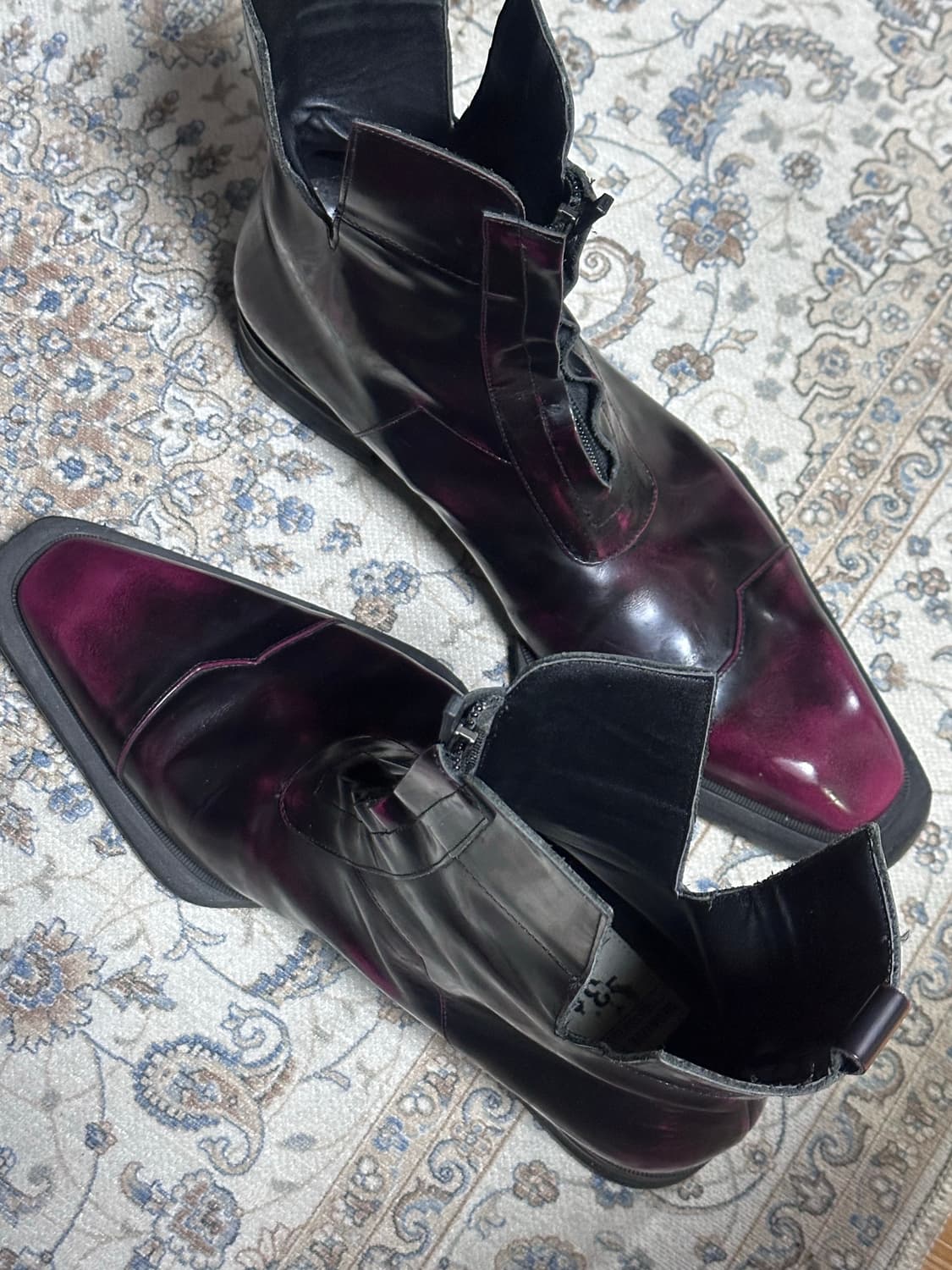 네거티브쓰리 스퀘어토 부츠 270 / 유니크 다크버건디 엔지니어부츠 상품이미지3