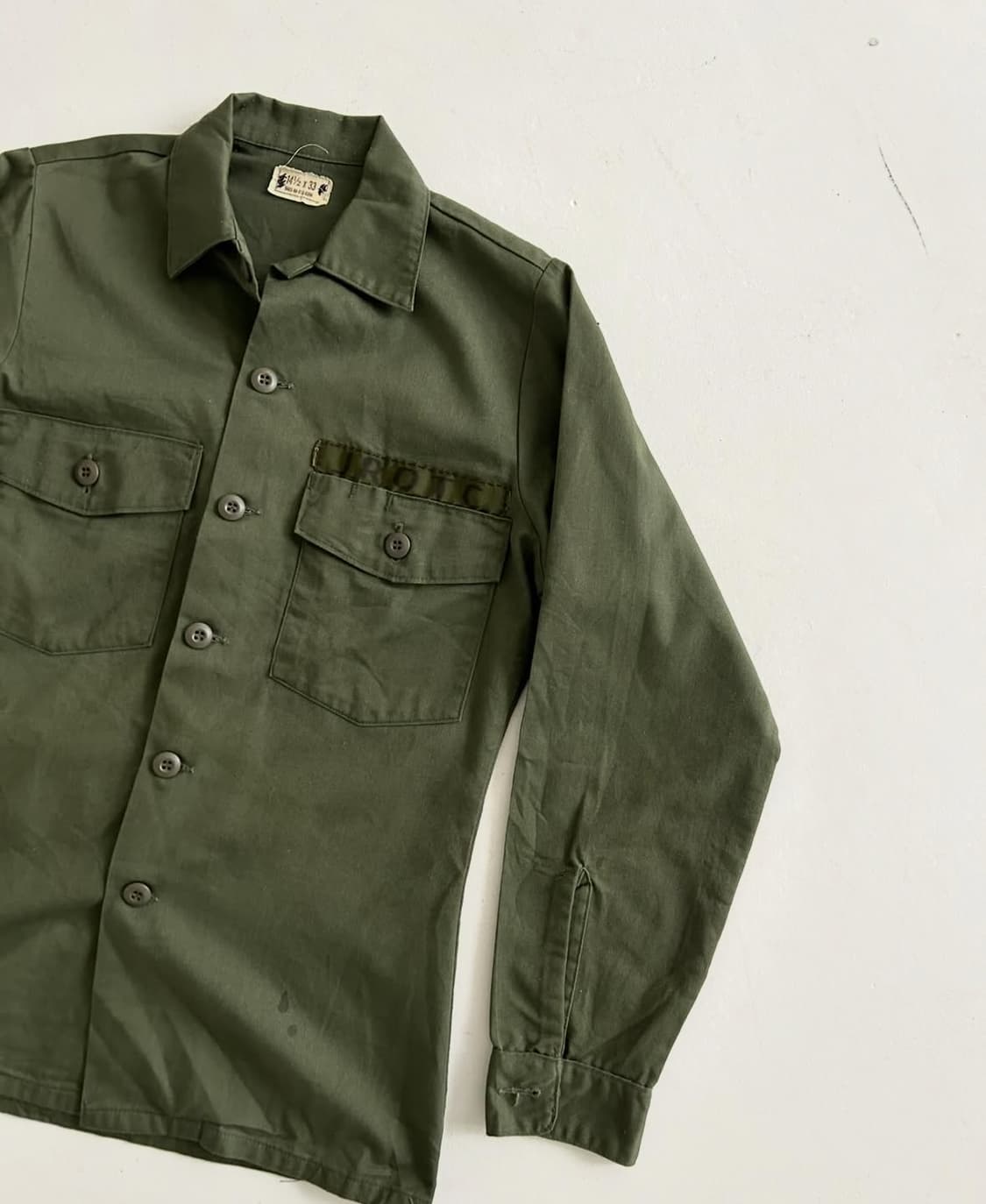 80‘s  US ARMY OG-507 Utility Shirt. 상품이미지2